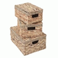 Décoshop26 - Lot de 3 boîtes de rangement avec couvercle en jacinthe d'eau coloris naturel 04_0007499 - 3000262159949 Décoshop26 - Lot de 3 boîtes de rangement avec couvercle en jacinthe d'eau coloris naturel 04_0007499 - 3000262159949