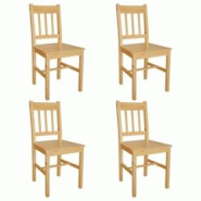 Décoshop26 - Lot de 4 chaises de salle à manger cuisine style rustique en bois de pin CDS021329 - 3001181899787 Décoshop26 - Lot de 4 chaises de salle à manger cuisine style rustique en bois de pin CDS021329 - 3001181899787