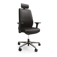 Fauteuil de direction ergonomique avec soutien lombaire 2D et accoudoirs 4D - THEBOSS