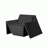 Fauteuil lounge REST - noir