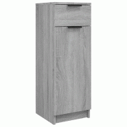 Helloshop26 - Armoire de bain classique avec espace de rangement 32 x 34 x 90 cm en bois d'ingénierie sonoma gris 02_0048296 - gris Bois massif 30002