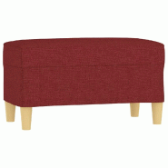 Helloshop26 - Banc banquette rouge bordeau x 70 x 35 x 41 cm tissu 02_0010587 - rouge polyester 3000582782728