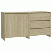 Helloshop26 - Buffet bahut commode armoire meuble de rangement organisateur cuisine salle de séjour salons lot de 2 sonoma bois 02_0036829 - 30002130 Helloshop26 - Buffet bahut commode armoire meuble de rangement organisateur cuisine salle de séjour salons lot de 2 sonoma bois 02_0036829 - 30002130