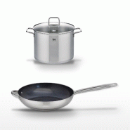 Lot Poêle 32 cm & Faitout 26 cm Elo Profi Therm Platinum - gris inox 3176239952056