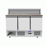 Meuble à pizza compact 3 portes avec plan de travail en granit 300l... - PESL3854GR