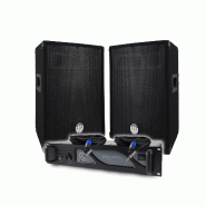 Pack Sono DJ BM SONIC Amplificateur BMS1000 1000W, Paire d'Enceintes Passives BMS10 2x400W, Câbles, Sonorisation PRO - 3666638038760
