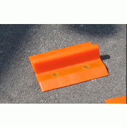 Raccord pour Eco-barrière permanente - tôle acier perforée - très haute résistance aux produits chimiques - orange RAL 2010