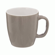 Secret de Gourmet - Tasse ronde grise - gris porcelaine JJ1308