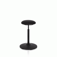 Siège assis debout / siège debout BALANCE SIT tissu noir hjh OFFICE - noir polyester 608914