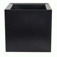 WellHome - Pot 50x50cm DANI coloris anthracite - marron plastique PLS055