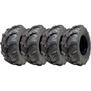 24x10.00-12 ATV Quad Tyres OBOR Mudsling Tubeless Road Legal 267kgs (Set of 4) 24x10.00-12 ATV Quad Tyres OBOR Mudsling Tubeless Road Legal 267kgs (Set of 4)