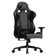 Chaise gamer fauteuil de bureau racing sport avec support lombaire et coussin noir gris 12_0001454