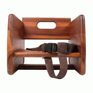 Chaise pour enfants en bois noyer 30x30x28cm