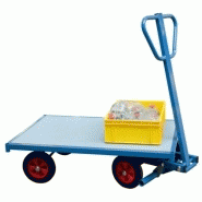 CHARIOT À 1 ESSIEU DIRECTEUR NU, SANS HABILLAGE - CAPACITÉ 500 KG CHARIOT À 1 ESSIEU DIRECTEUR NU, SANS HABILLAGE - CAPACITÉ 500 KG