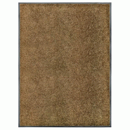 Décoshop26 - Paillasson lavable 90 x 120 cm PVC antidérapant et polyamide marron DEC040622 - marron 3000265029300