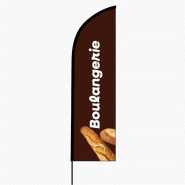 Drapeau oriflamme BOULANGERIE 3 - 3m08 l Drapeau Publicitaire - textile 3770030285438