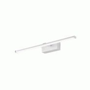 Fabas Luce Applique Murale Led Intégrée Nala 10 W 1200 Lm 3000 K Ip44, Structure En Métal Et Méthacrylate, Couleur Blanche, Design Moderne Et Él�