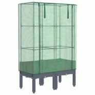 Helloshop26 - Jardinière bac lit surélevé plantes fleurs terrasse jardin surélevée avec housse aspect rotin 80 x 40 x 140 cm gris 02_0038793 - 30