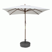 Pied de parasol en plastique noir 40L (rempli) | Bolero - DZ884