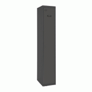 SimonRack Vestiaire Métallique 1 Porte avec Clé, 1800x300x500, Anthracite - Simonlocker - noir métal 8425437105036