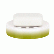 SPIRELLA Tube Porte-savon en porcelaine couleur verte et blanche - multicolore porcelaine SP1644