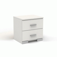 Max Tiroirs Prix Table Paris De 40cm Blanc 2 Chevet 8mNn0w