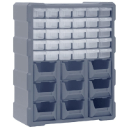 Vidaxl organisateur multi-tiroirs avec 39 tiroirs 38x16x47 cm 149604