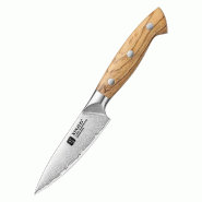XinZuo - Couteau d’office – Série X02O Pin - 11 cm - fabriqué en acier composite 3 couches - multicolore acier X02O-SG