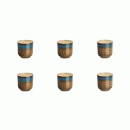 Bjorn Tasse ISLAND 15cl - 6 pièces - Terre et mer - marron 3701488305829 Bjorn Tasse ISLAND 15cl - 6 pièces - Terre et mer - marron 3701488305829