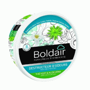 Destructeur d'odeurs - Gel Boldair - Thé vert et aloé vera - 300gr