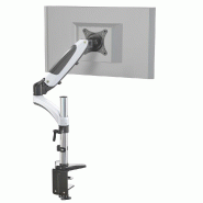 Fixation pour écran VM-MG1 1- bras 15 - 27 pouces noir/blanc hjh OFFICE - blanc aluminium 802010