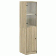 Helloshop26 - Buffet bahut commode armoire meuble de rangement organisateur cuisine salle de séjour salon avec porte en verre sonoma 02_0030099 - 300 Helloshop26 - Buffet bahut commode armoire meuble de rangement organisateur cuisine salle de séjour salon avec porte en verre sonoma 02_0030099 - 300