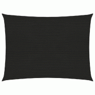 Helloshop26 - Voile d'ombrage 160 g/m² noir 2 x 3,5 m PEHD 02_0009189 - noir 3000491982721