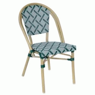Oviala Business Chaise de terrasse style bistrot parisien en aluminium vert foncé - vert aluminium 112616 Oviala Business Chaise de terrasse style bistrot parisien en aluminium vert foncé - vert aluminium 112616