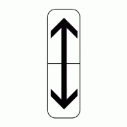 Panonceau complémentaire vertical - M8c
