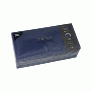 PAPSTAR 150 Serviettes "DAILY Collection" 1/4-pli 24 cm x 24 cm bleu foncé - bleu papier 89606