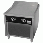 Plancha électrique fry-top professionnelle sur placard ouvert 800x9... - PFTE9008E