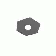 Top light Plafonnier Hexagonal Toplight Hexagon 1 lumière avec douille GX53, structure couleur anthracite, design moderne 25x29x3cm - gris 8056039147