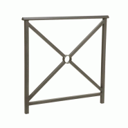 Barrière de Ville Main Courante - 1000/1500 mm - Hauteur 1180 mm - Acier Tubes 35x35 mm - Peinture sur Zinc_0