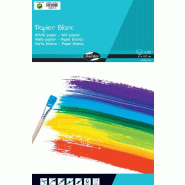 Clairefontaine Lot de 5 Bloc de 30 feuilles de papier blanc, 160 g/m², A4 - 3065500265080