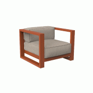 Fauteuil lounge Posidonia - argile