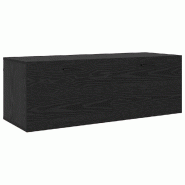 Helloshop26 - Armoire murale moderne gain de place 100 x 36,5 x 35 cm en bois d'ingénierie chêne noir 02_0052505 - noir Bois massif 3000237451399
