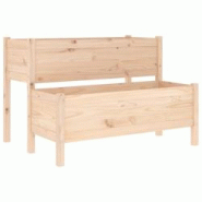 Helloshop26 - Jardinière bac lit surélevé plantes fleurs terrasse jardin 110 x 84 x 75 cm bois massif de pin marron 02_0037388 - 3000213861570 Helloshop26 - Jardinière bac lit surélevé plantes fleurs terrasse jardin 110 x 84 x 75 cm bois massif de pin marron 02_0037388 - 3000213861570