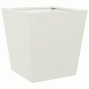 Helloshop26 - Jardinière bac lit surélevé plantes fleurs terrasse jardin 40 x 40 x 40 cm acier blanc 02_0037540 - 3000214259055 Helloshop26 - Jardinière bac lit surélevé plantes fleurs terrasse jardin 40 x 40 x 40 cm acier blanc 02_0037540 - 3000214259055
