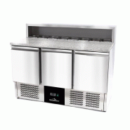 Meuble à pizza réfrigérée compact 3 portes (8 x 1/6) PREMIUM - GOLDINOX - 3701770829507