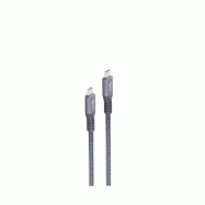Shiverpeaks Câble USB 4.0 3x2, USB-C, 1,0 m - gris 4017538162366