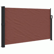 VidaXL Auvent latéral rétractable marron 120x600 cm Modèle Sirocco Élite - 4004494