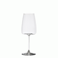 Zafferano Verre Altopiano 51 Cl Lot De 6 Pièces En Verre Sonore Supérieur Pour Vins Blancs Frais, Design Moderne Avec Fond Plat Et Haute Résistance