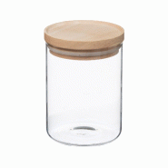 5FIVE - Bocal en verre 600 ml, couleur beige - transparent verre JJ133