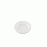 Betik Ecoline – 800 unités – Assiette ronde bagasse blanc  – Ø 15 cm - blanc Bagasse 1010759